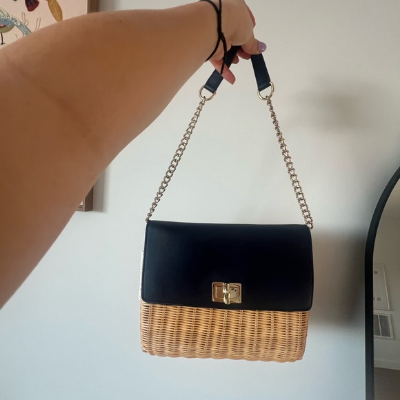 Talbots wicker shoulder bag purse spring bag NWT - Picture 3 of 10